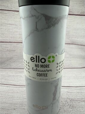 Ello Marble Travel Tumbler - Light Gray